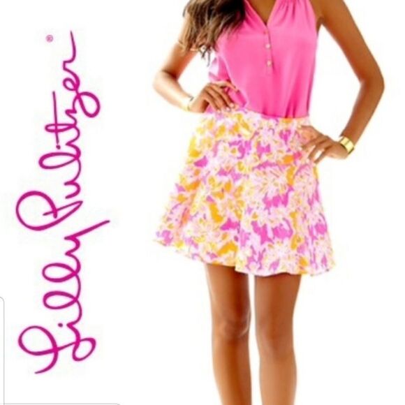 Lilly Pulitzer Kir Royal Pink Ooh La La Skirt - Picture 1 of 6